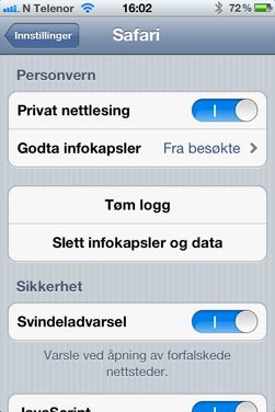 Safari-nettleseren på iPhone og iPad har en innebygget funksjon for privat nettlesing.